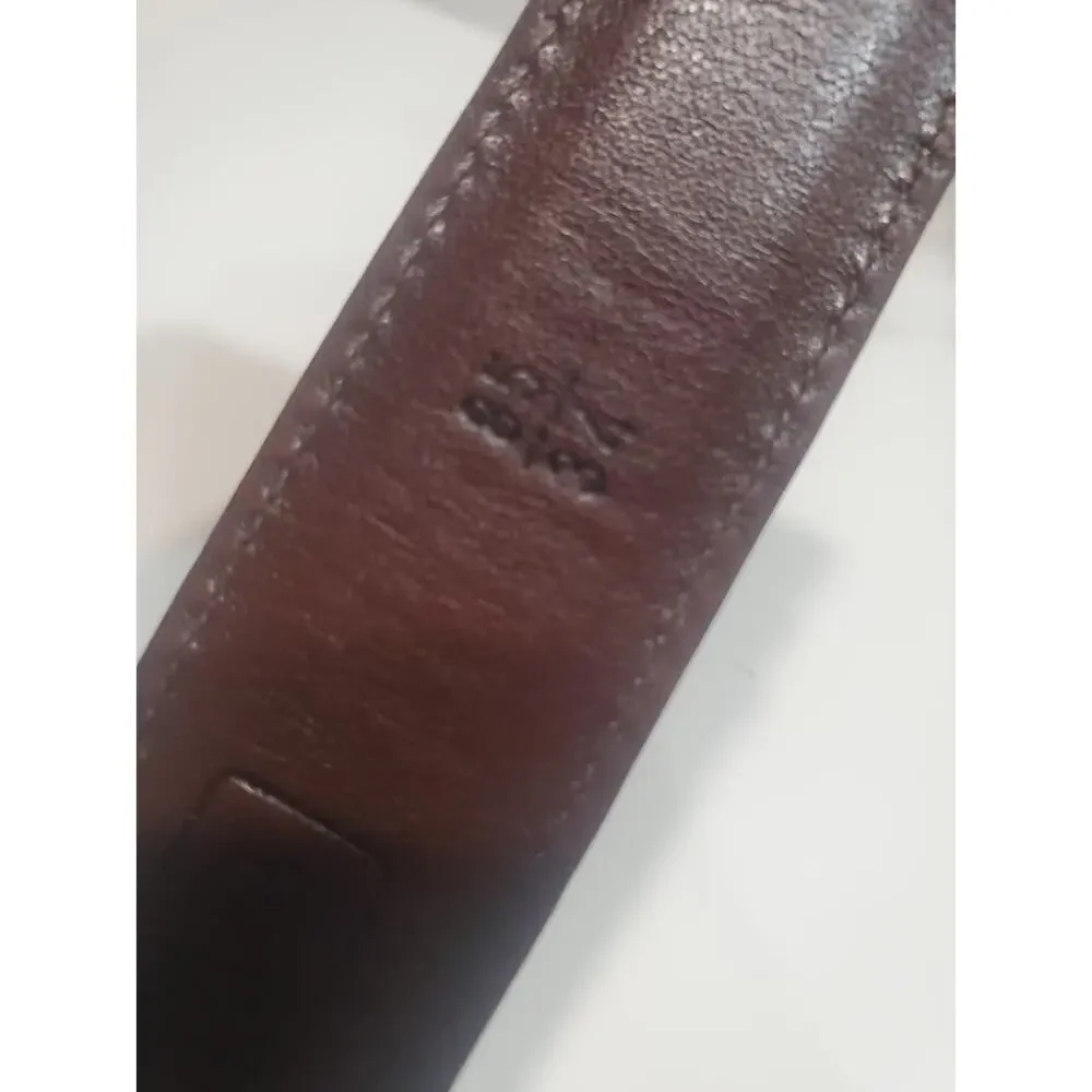 Vintage Dooney & Bourke Brass and Leather Belt Size 34/35